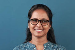Home portrait of a happy woman of indian ethnicity